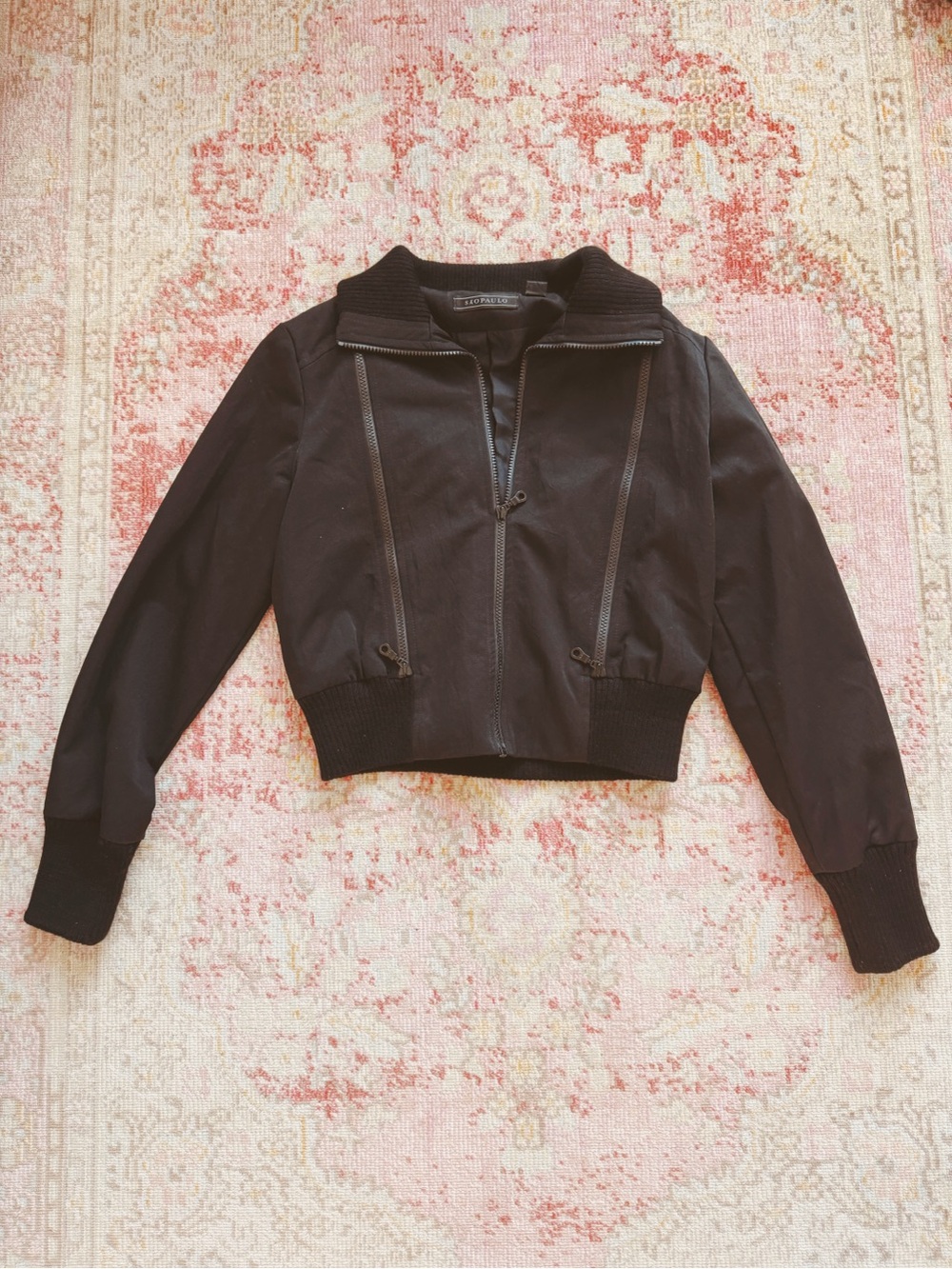 São Paulo, Black Women's Bomber Jacket